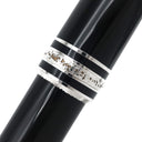 モンブラン Montblanc マイスターシュテュック PIX 1Pダイヤ ブラック×シルバー メタル プレシャスレジン ダイヤモンド ボールペン 黒インク 筆記確認済み