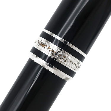 モンブラン Montblanc マイスターシュテュック PIX 1Pダイヤ ブラック×シルバー メタル プレシャスレジン ダイヤモンド ボールペン 黒インク 筆記確認済み