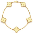 ヴァンクリーフアーペル Van Cleef & Arpels ヴィンテージ アルハンブラ ブレスレット VCARP3JK00 イエローゴールド K18YG ブレスレット 750YG 5モチーフ ギヨシェ