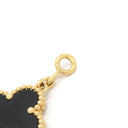 ヴァンクリーフアーペル Van Cleef & Arpels ヴィンテージ アルハンブラ VCARA41300 ブラック×イエローゴールド K18YG オニキス ブレスレット 5モチーフ 750YG 18K 18金