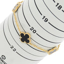 ヴァンクリーフアーペル Van Cleef & Arpels ヴィンテージ アルハンブラ VCARA41300 ブラック×イエローゴールド K18YG オニキス ブレスレット 5モチーフ 750YG 18K 18金