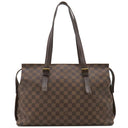 ルイヴィトン LOUIS VUITTON チェルシー N51119 ダミエエベヌ ダミエキャンバス トートバッグ ゴールド金具 茶