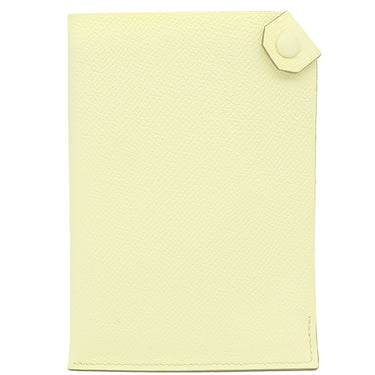 エルメス HERMES タルマックPM ジョーヌミルトン ヴォーエプソン パスポートケース シルバー金具 黄色 パスポートカバー