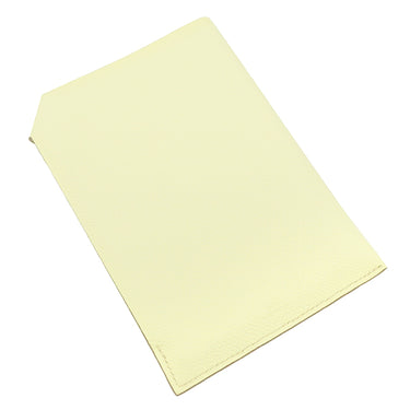 エルメス HERMES タルマックPM ジョーヌミルトン ヴォーエプソン パスポートケース シルバー金具 黄色 パスポートカバー