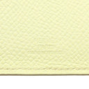 エルメス HERMES タルマックPM ジョーヌミルトン ヴォーエプソン パスポートケース シルバー金具 黄色 パスポートカバー