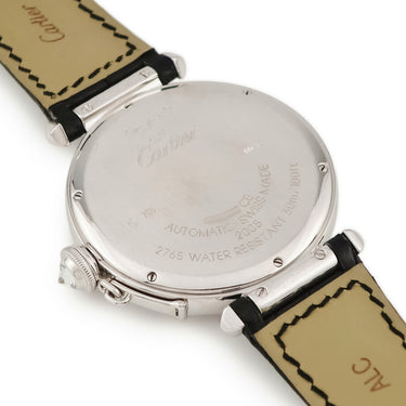 腕時計 カルティエ Cartier パシャ ドゥ カルティエ ダブルバリレット WJ118751 自動巻き メンズ K18WG無垢 純正ダイヤ 青針
