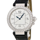 腕時計 カルティエ Cartier パシャ ドゥ カルティエ ダブルバリレット WJ118751 自動巻き メンズ K18WG無垢 純正ダイヤ 青針