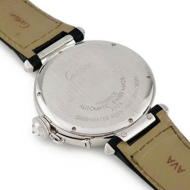 腕時計 カルティエ Cartier パシャ ドゥ カルティエ ダブルバリレット WJ118751 自動巻き メンズ K18WG無垢 純正ダイヤ 青針