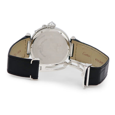 腕時計 カルティエ Cartier パシャ ドゥ カルティエ ダブルバリレット WJ118751 自動巻き メンズ K18WG無垢 純正ダイヤ 青針