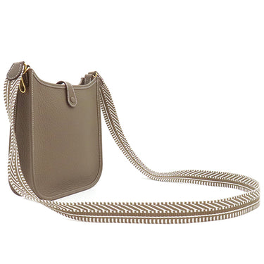 エルメス HERMES エヴリンTPM アマゾン ジグザグ エトゥープ トリヨンクレマンス ショルダーバッグ ゴールド金具 グレージュ