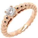 ヴァンクリーフアーペル Van Cleef & Arpels ペルレ ソリティア ダイヤ VCARO1WG00 ローズゴールド K18PG #52(JP12) リング 指輪 ピンクゴールド 11.5号