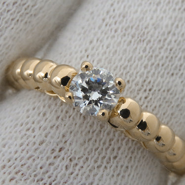 ヴァンクリーフアーペル Van Cleef & Arpels ペルレ ソリティア ダイヤ VCARO1WG00 ローズゴールド K18PG #52(JP12) リング 指輪 ピンクゴールド 11.5号