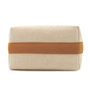 エルメス HERMES ブリッド ア ブラック カブリオル GM ビスキュイ トワルアッシュ ポーチ シルバー金具 トワルH ハンドバッグ バニティバッグ