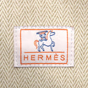 エルメス HERMES ブリッド ア ブラック カブリオル GM ビスキュイ トワルアッシュ ポーチ シルバー金具 トワルH ハンドバッグ バニティバッグ