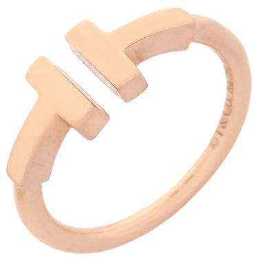 ティファニー Tiffany & Co Tワイヤー リング 60147340 ローズゴールド K18RG リング 指輪 T&Co. AU750 ローズゴールド 3.5号