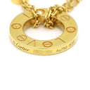 カルティエ Cartier ラブ サークル 2Pダイヤ B7219500 イエローゴールド K18YG ダイヤモンド ネックレス 18金 750YG Wチェーン