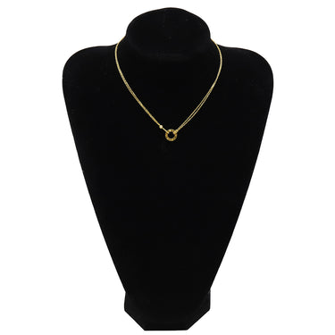 カルティエ Cartier ラブ サークル 2Pダイヤ B7219500 イエローゴールド K18YG ダイヤモンド ネックレス 18金 750YG Wチェーン