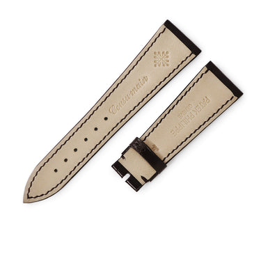 パテックフィリップ PATEK PHILIPPE 純正 ダークブラウン クロコダイル 腕時計パーツ 未使用 クロコ ベルト ストラップ マット 21ｍｍ ブラウン 茶