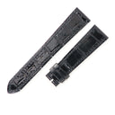 パテックフィリップ PATEK PHILIPPE 純正 ブラック クロコダイル 腕時計パーツ 未使用 替え クロコ バンド ベルト ストラップ シャイニー 艶有り 20ｍｍ ブラック 黒