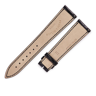フランクミュラー FRANCK MULLER 純正 トノウカーベックス (7850/7880/7050)用 クロコバンド ブラック クロコダイル 腕時計パーツ 未使用 ベルト マット クロコ 20mm ブラック