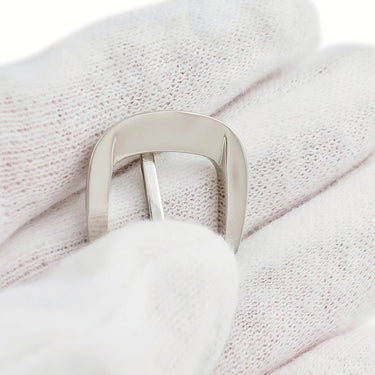 フランクミュラー FRANCK MULLER 純正 シルバー ステンレススチール 腕時計パーツ 尾錠 14mm幅対応 ステンレス スチール SS ピンバックル パーツ 替え 予備 スペア 部品 シルバー