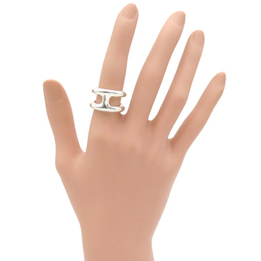 エルメス HERMES オズモズ PM シルバー シルバー925 #50(JP10) リング 指輪 アクセサリー AG925 Hモチーフ 10号
