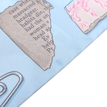 エルメス HERMES ツイリー ブラック×ピンク×マルチカラー シルク スカーフ 【IN THE POCKET/イン ザ ポケット】