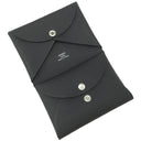 エルメス HERMES カルヴィ デュオ ブラック ヴォーエプソン カードケース シルバー金具 新品 未使用 黒