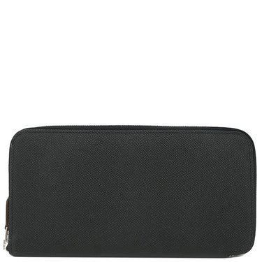 エルメス HERMES アザップロング シルクイン ブラック ヴォーエプソン 長財布 シルバー金具 新品 未使用 黒 新刻印 ラウンドファスナー