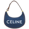 セリーヌ CELINE アヴァ 193952DKA NAVY×TAN デニム カーフ ハンドバッグ ゴールド金具 紺 茶