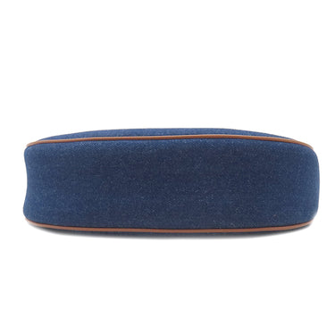 セリーヌ CELINE アヴァ 193952DKA NAVY×TAN デニム カーフ ハンドバッグ ゴールド金具 紺 茶