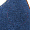 セリーヌ CELINE アヴァ 193952DKA NAVY×TAN デニム カーフ ハンドバッグ ゴールド金具 紺 茶