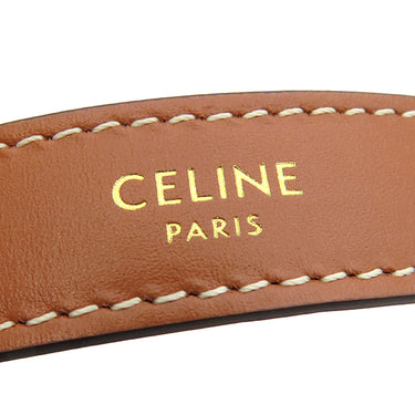 セリーヌ CELINE アヴァ 193952DKA NAVY×TAN デニム カーフ ハンドバッグ ゴールド金具 紺 茶