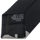 ヴィヴィアンウエストウッド Vivienne Westwood オーブ モチーフ 7.5cm ブラック×グレー シルク ネクタイ 黒