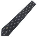 ヴィヴィアンウエストウッド Vivienne Westwood ツリー柄 7cm ブラック×グレー シルク ネクタイ 黒 オーブ