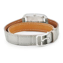 腕時計 エルメス HERMES ケープコッド CC1.330 クオーツ レディース 純正ダイヤ 角型 ドゥブルトゥール 2連 グレー