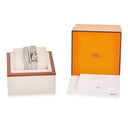 腕時計 エルメス HERMES ケープコッド CC1.330 クオーツ レディース 純正ダイヤ 角型 ドゥブルトゥール 2連 グレー