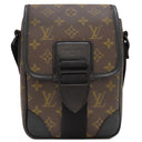 ルイヴィトン LOUIS VUITTON アーチー メッセンジャー M46442  モノグラム モノグラムマカサー ショルダーバッグ マットブラック金具 茶