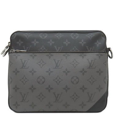 ルイヴィトン LOUIS VUITTON トリオ メッセンジャー M69443 モノグラムエクリプス モノグラムエクリプス キャンバス モノグラムエクリプス リバース キャンバス ショルダーバッグ ガンメタル金具 黒 グレー