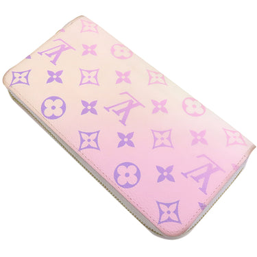 ルイヴィトン LOUIS VUITTON ジッピーウォレット M81340 サンライズパステル モノグラムキャンバス 長財布 ゴールド金具 ピンク SPRING IN THE CITY ラウンドファスナー