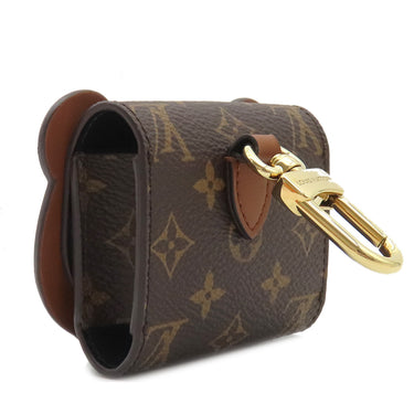 ルイヴィトン LOUIS VUITTON イヤホンポーチ LVベア M01361 モノグラム モノグラムキャンバス バッグチャーム ゴールド金具 茶