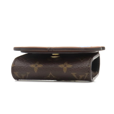 ルイヴィトン LOUIS VUITTON イヤホンポーチ LVベア M01361 モノグラム モノグラムキャンバス バッグチャーム ゴールド金具 茶