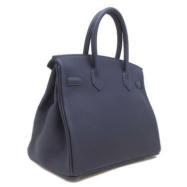 エルメス HERMES バーキン30 ブルーニュイ トゴ ハンドバッグ ゴールド金具 紺