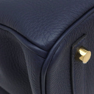 エルメス HERMES バーキン30 ブルーニュイ トゴ ハンドバッグ ゴールド金具 紺