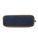 エルメス HERMES ボリードポーチ MM ネイビー コットン ポーチ シルバー金具 紺