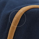 エルメス HERMES ボリードポーチ MM ネイビー コットン ポーチ シルバー金具 紺