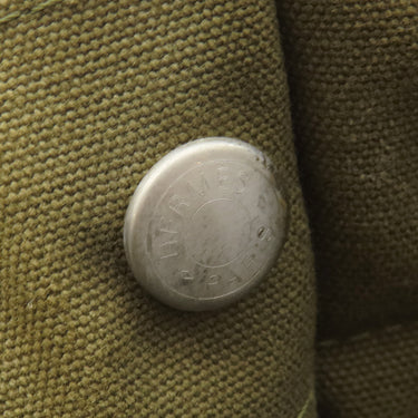 エルメス HERMES フールトゥ PM オリーブ×ネイビー キャンバス トートバッグ シルバー金具