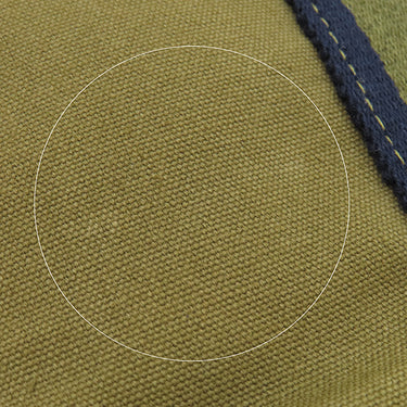 エルメス HERMES フールトゥ PM オリーブ×ネイビー キャンバス トートバッグ シルバー金具