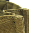 エルメス HERMES フールトゥ PM オリーブ×ネイビー キャンバス トートバッグ シルバー金具