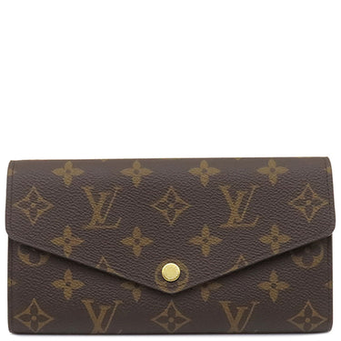 ルイヴィトン LOUIS VUITTON ポルトフォイユ サラ M62234 フューシャ モノグラムキャンバス 長財布 ゴールド金具 茶 ピンク